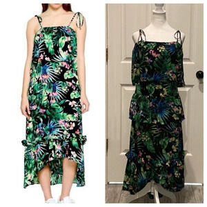 New! Walter Baker Tasha Tropical Georgette Dress 16827